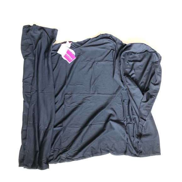 NWT Black Swim Cover Poncho by Cia Maritima - Picture 7 of 8